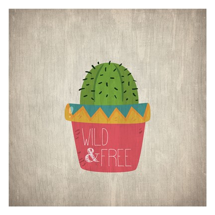 Framed Wild Cactus 3 Print