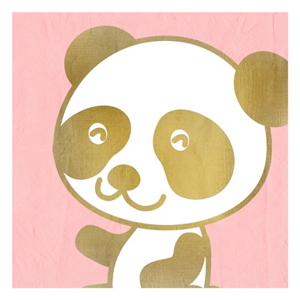 Framed Pink Panda 2 Print