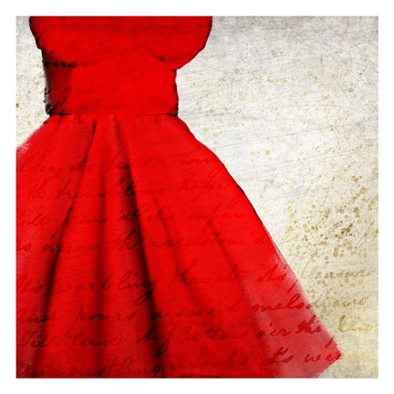 Framed Little Red Dress Print