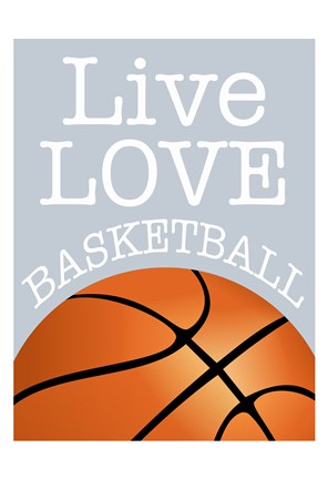 Framed Basketball Love Print