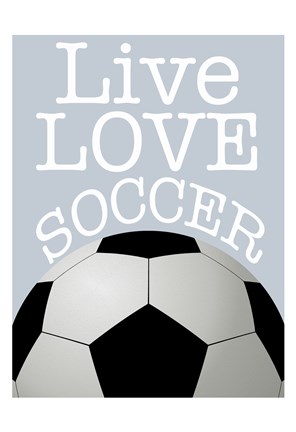 Framed Soccer Love Print