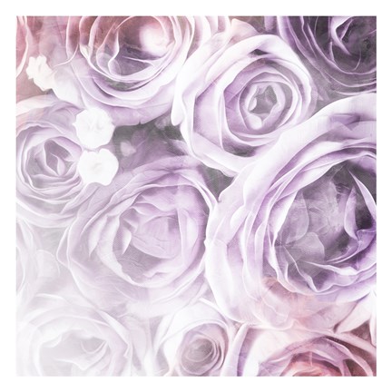 Framed Soft Purple Flowers Print