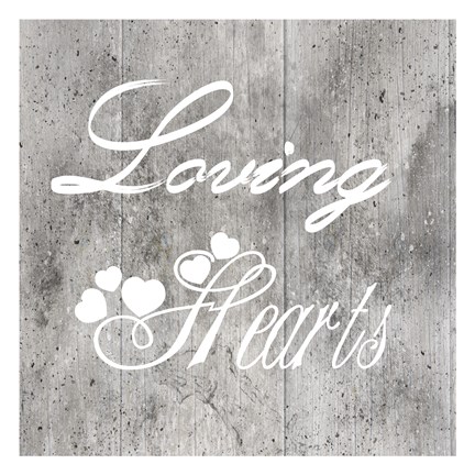 Framed Loving Hearts Print