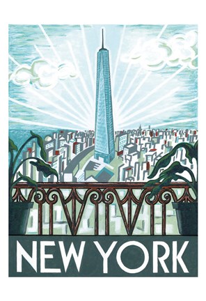 Framed New York View Print