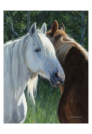 Framed Horse Whispering Print