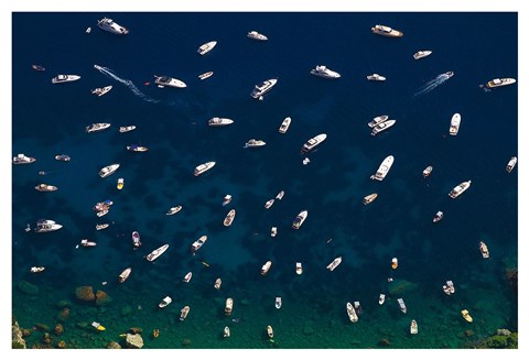 Framed Boat Conference - Amalfi Coast Print