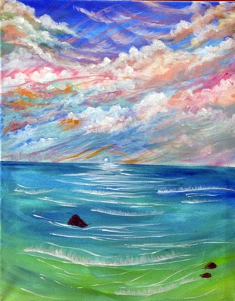 Framed Ocean Sky Print