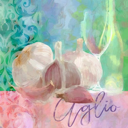 Framed Aglio - Garlic Print