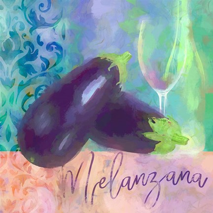 Framed Melanzana - Aubergine Print