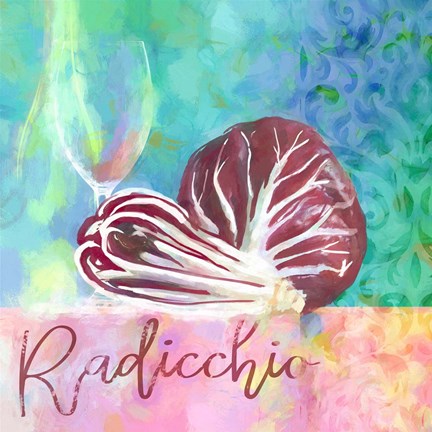 Framed Radicchio - Italian Chicory Print