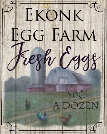 Framed Ekonk Eggs Print