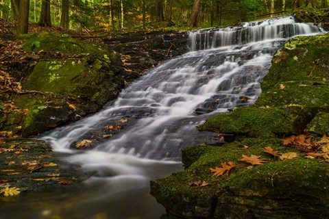 Framed Abbey Pond Cascades Print