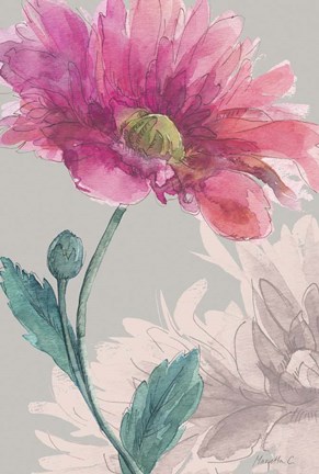 Framed Flower Sketch 3 Print