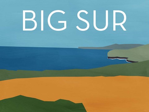 Framed Big Sur Landscape Print