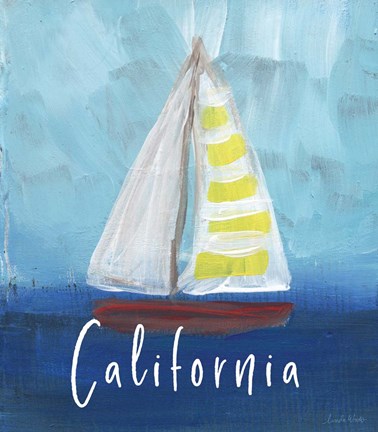 Framed California Sailing Print