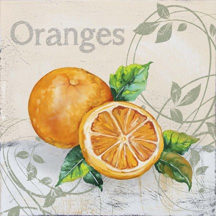 Framed Tutti Fruiti Orange Print