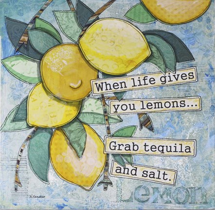 Framed Lemony Life Print