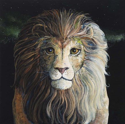 Framed Lion Print