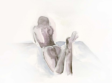 Framed Watercolour Nude 1 Print