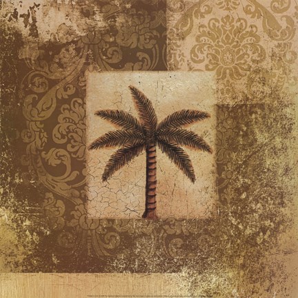 Framed Antiqued Palm Print