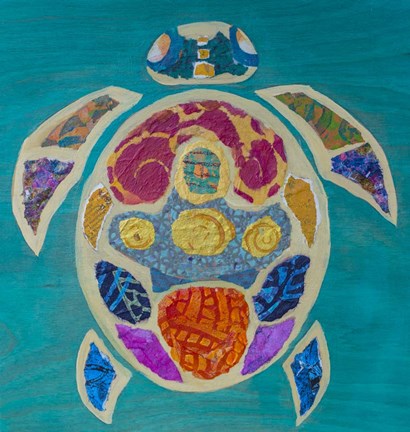 Framed Sea Turtle Top Print