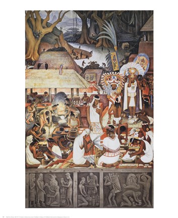 Framed Zapotec Civilization Print