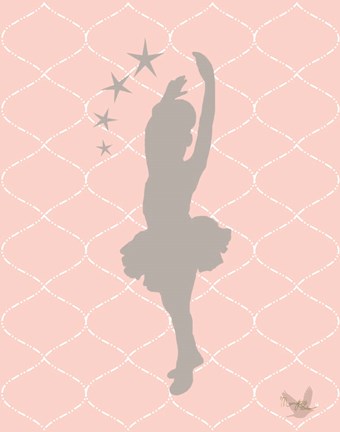 Framed Ballerina Princess I Print