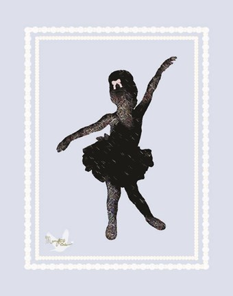 Framed Ballerina Sketch 1 Print