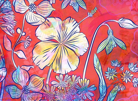 Framed Hawaii Hibiscus Print