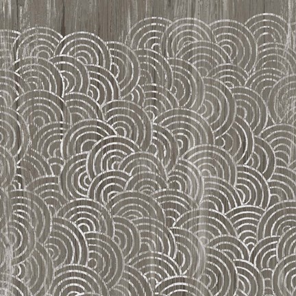 Framed Weathered Wood Patterns I Print