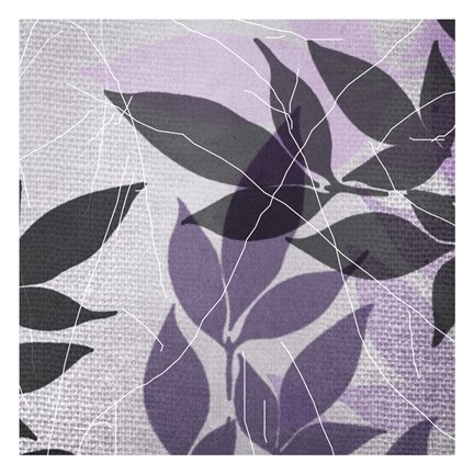 Framed Vibrant Purple Leaf 3 Print