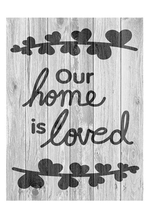 Framed Loving Home Print
