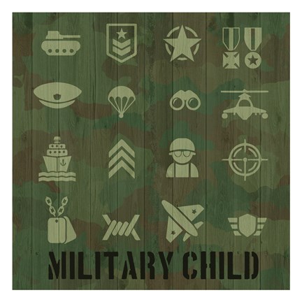 Framed Military Child Print