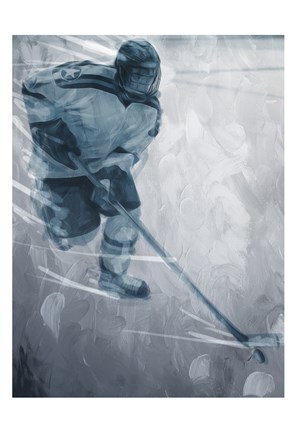 Framed Hockey Go Print