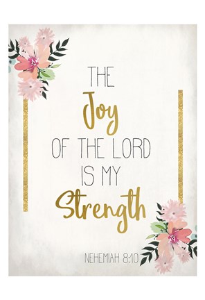 Framed Joy of The Lord Print