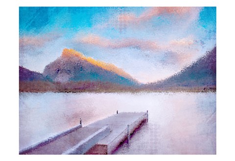 Framed Banff Dock Print