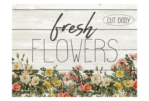 Framed Fresh Flowers Print