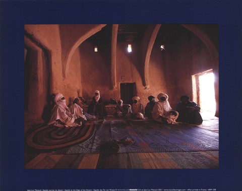 Framed luc Manaud - Agaditi Portes du Desert Print