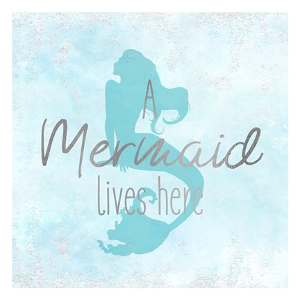 Framed Mermaid 1 Silver Print