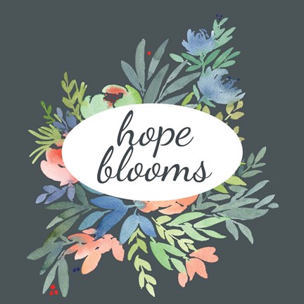 Framed Hope Blooms Print
