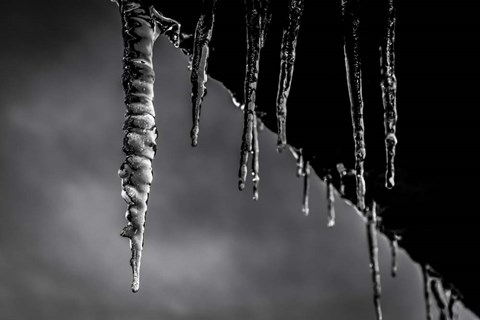 Framed Icicles 01 Print