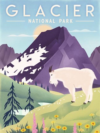 Framed Glacier National Park Print