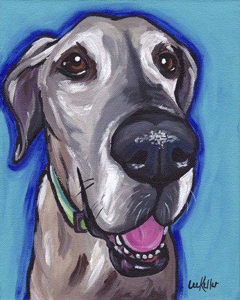 Framed Great Dane Beau Print