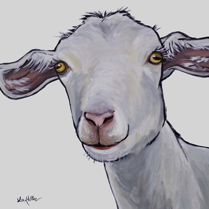 Framed Goat Hilda Print