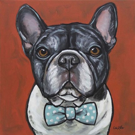 Framed Frenchie Louie Print