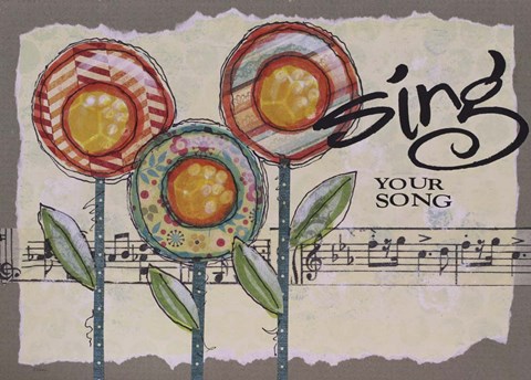 Framed Sing Your Song Print