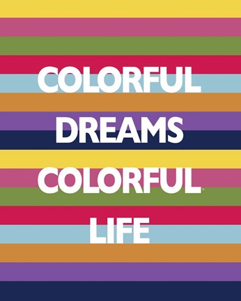 Framed Colorful Life Print