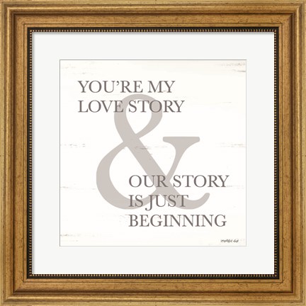 Framed Love Story Print