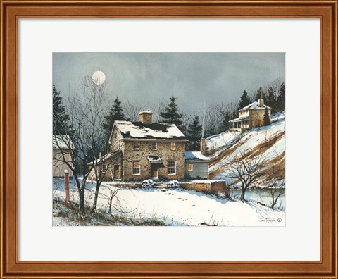 Framed February Evening Print