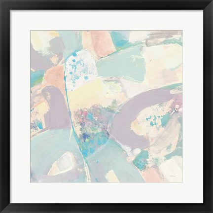 Framed White Rock II Pastel Print